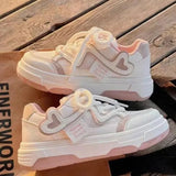 Amozae-Women's Sneakers pink Platform Woman Sports shoes Female Harajuku Kawaii Vulcanized Shoes Casual Comfortable Ladies Trainers
