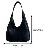 Amozae-Large Capacity Tote Bag Women's New Trendy Shoulder Bag Simple and Versatile Commuter Bag Fashion Luxury Designer Handbags