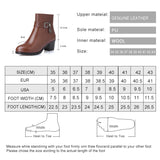 Amozae 2025 genuine leather  Women's warm booties winter boots brown ladies heel boots  adult fashion Villus boots