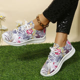 AMOZAE- -  Fashion Print Knitting Sneakers