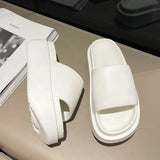 AMOZAE- - New Thick Sole Slippers Fashion Platform Slippers