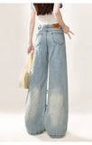 Amozae-Pants Multi-Pocket Love Laces High Waist 2024 Blue Women'S Fashion Harajuku Straight Leg Jeans Baggy Large Size Denim Overalls