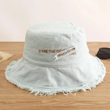 Amozae-Women's Bucket Hat Panama Fashion Sun Visor Breathable Fisherman Protection Hat Ponytail Cap Summer Hats Beach Sun Hats
