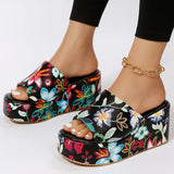 Women's Beach Slippers 2023 Summer Fashion Bohemia Wedges Slippers for Women  Platform High-heeled Slippers Women Shoes for 2023