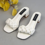 AMOZAE-- Square Heel Slides Summer Fashion Comfort