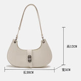 Amozae-1 Women'S Bag Shoulder Bag For Women Concise Ins Fashion Metal Decoration Ladies Female Bag Luxury Designer Bag