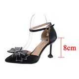 AMOZAE- -  Thin Heels Ankle Strap Pumps for Women