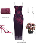 Amozae Sexy Elegant Spaghetti Strap Floral Print Maxi Dress Lace Up Bodycon Prom Party Dresses Backless Women Formal Dress