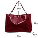 Amozae-Women Tote Bag Fashion Underarm Pouch Large Capacity Soft Pu Leather Shoulder Bag Retro Crossbody Bag Casual Portable BucketBags