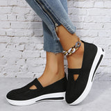 AMOZAE- - Hollow Out Platform Mesh Sneakers