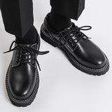 Amozae- Seongsudong Contrast Stitch Chunky Sole Shoes