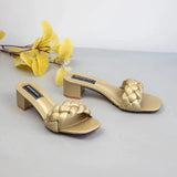 AMOZAE-- Square Heel Slides Summer Fashion Comfort