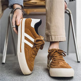 Amozae-Fashion Brown Skateboard Shoes Men Comfortable Cheap Brand Men's Casual Sneaker Hot Sale Flat Vulcanized Shoes zapatillas hombre