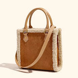 Amozae- Women Handbag 2024 Fleece Retro Tote Bag Ladies Female Luxury Designer Crossbody Bag Women'S Bag