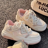 Amozae-Women's Sneakers pink Platform Woman Sports shoes Female Harajuku Kawaii Vulcanized Shoes Casual Comfortable Ladies Trainers