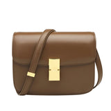 Amozae-Women’s Genuine Leather Shoulder Bag 2024 Trend Brand Small Square Bags Luxury Designer Handbag Fashion Messenger BagsTofu Bags