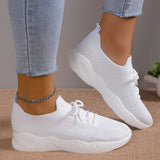 Amozae-Women's Breathable Mesh Running Shoes Soft Sole Lightweight Knit Sneakers Woman Casual Slip On Walking Flats Zapatos Mujer 2025
