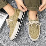 Amozae-2024  Mens Shoes Summer Casual Fisherman Canvas Sneakers Fashion Outdoor Platform Hiking Tennis Designer Luxury Leather Loafers