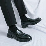 Amozae- Sinwol Croc Patent Sleek Loafers