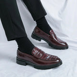 Amozae- Sinwol Croc Patent Sleek Loafers