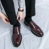 Amozae- Sinwol Croc Patent Sleek Loafers