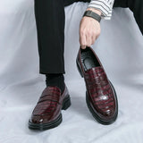 Amozae- Sinwol Croc Patent Sleek Loafers