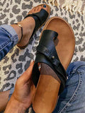 Amozae-Casual Clip Toe Flat Heel Sandal