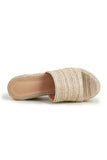Amozae-Solid Espadrille Wedge Sandals