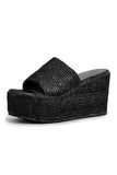 Amozae-Solid Espadrille Wedge Sandals