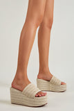 Amozae-Solid Espadrille Wedge Sandals