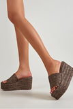 Amozae-Solid Espadrille Wedge Sandals