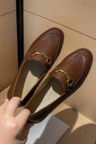 Amozae--Solid Leather Loafer