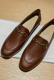 Amozae--Solid Leather Loafer