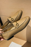 Amozae--Solid Leather Loafer