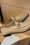 Amozae--Solid Leather Loafer