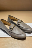 Amozae--Solid Leather Loafer