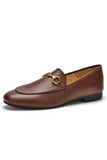 Amozae--Solid Leather Loafer