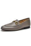 Amozae--Solid Leather Loafer