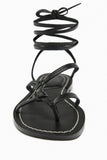 Amozae-Solid Strappy Flat Roman Sandals