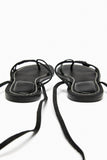 Amozae-Solid Strappy Flat Roman Sandals