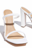 Amozae-Solid Color Block Heel High Heel Sandals