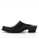 Amozae-back to school outfits Square Toe Minimalist Black Mules