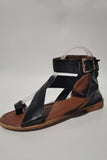 Amozae-Toe Ring Buckle Strap Flat Sandals