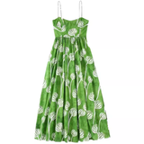 Amozae-dress to impress party dress nye outfits Green Spaghetti Straps Dress  YM1284