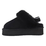 Amozae-back to school outfits Warm Sheepskin Platform Slippers