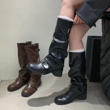 Amozae-back to school outfits No Apologies Wide Calf Tube Boots