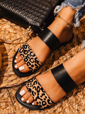 Amozae-Casual Print Flat Slide Sandals
