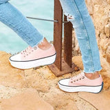 Amozae Daily Lace Up Non-Slip Platform Sneakers