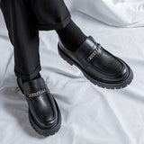 Amozae- Yangdo Chain Detail Chunky Loafers