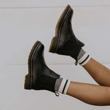 Amozae Artificial Leather Chelsea Boots
